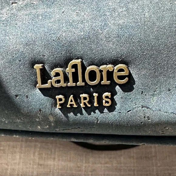 Laflore Paris La Grande Ronde Navy Satchel Backpack Purse - Picture 2 of 12